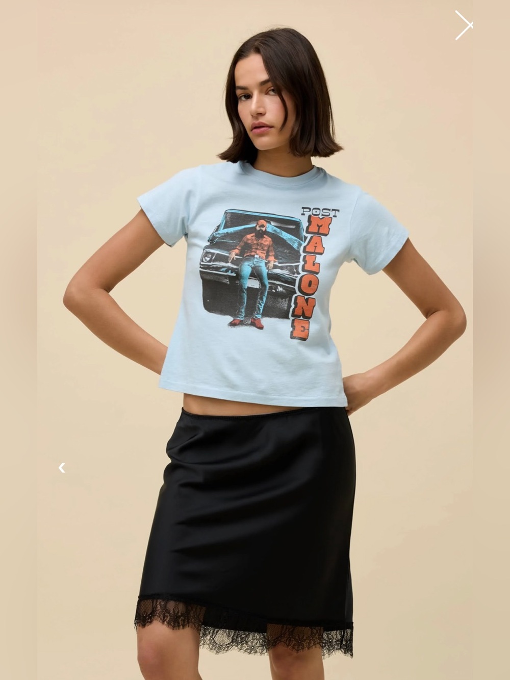 Daydreamer Light Blue ‘Post Malone' Graphic Tee SM